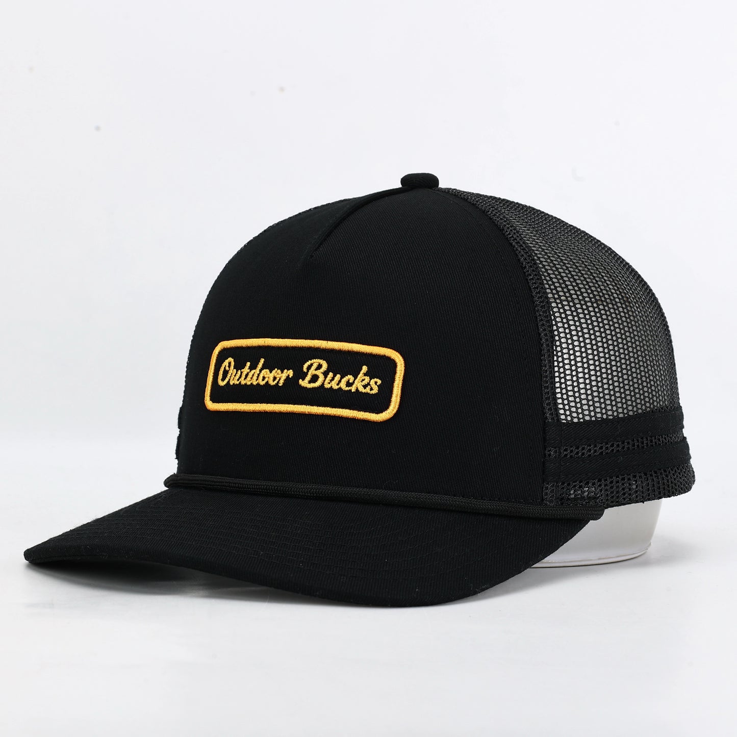 Outdoor Bucks Black & Gold Trucker Cap