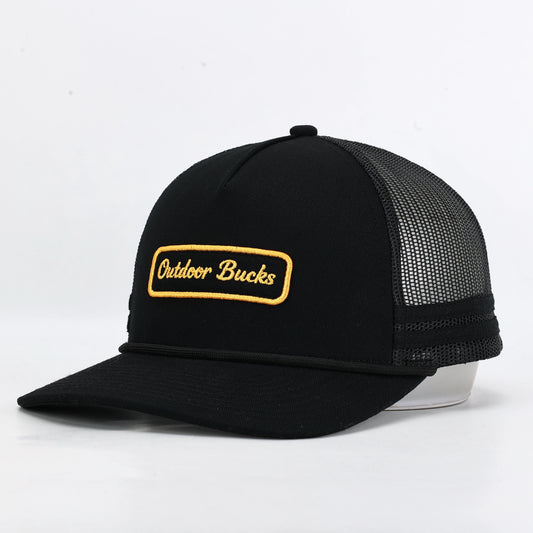 Outdoor Bucks Black & Gold Trucker Cap